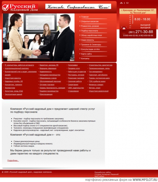  Образец портфолио - Интернет и мультимедиа. NetCrafted - Челябинск
